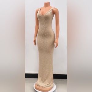 MARILYN MONROE HAPPY BIRTHDAY MR. PRESIDENT REPLICA DRESS SMALL 2 BEIGE NUDE